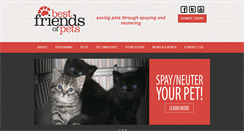 Desktop Screenshot of bestfriendsofpets.org